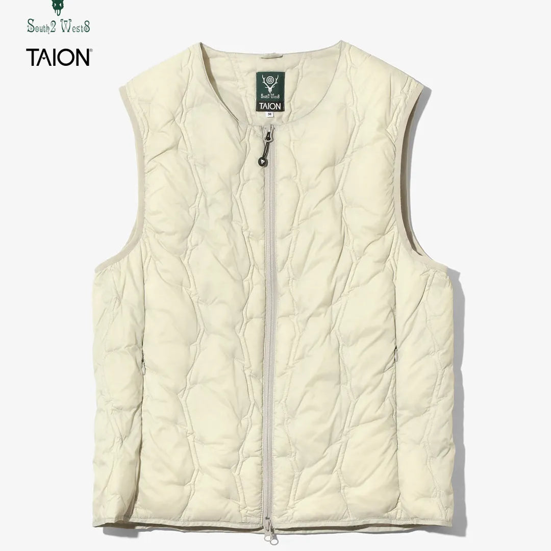 South2 West8 x TAION Crewneck Zip Down Vest <RW697>