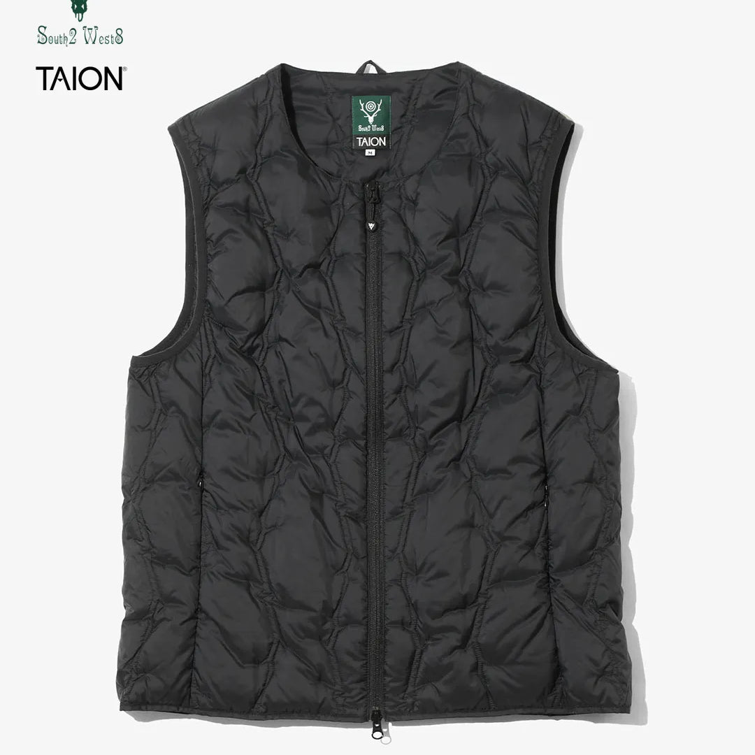 South2 West8 x TAION Crewneck Zip Down Vest <RW697>