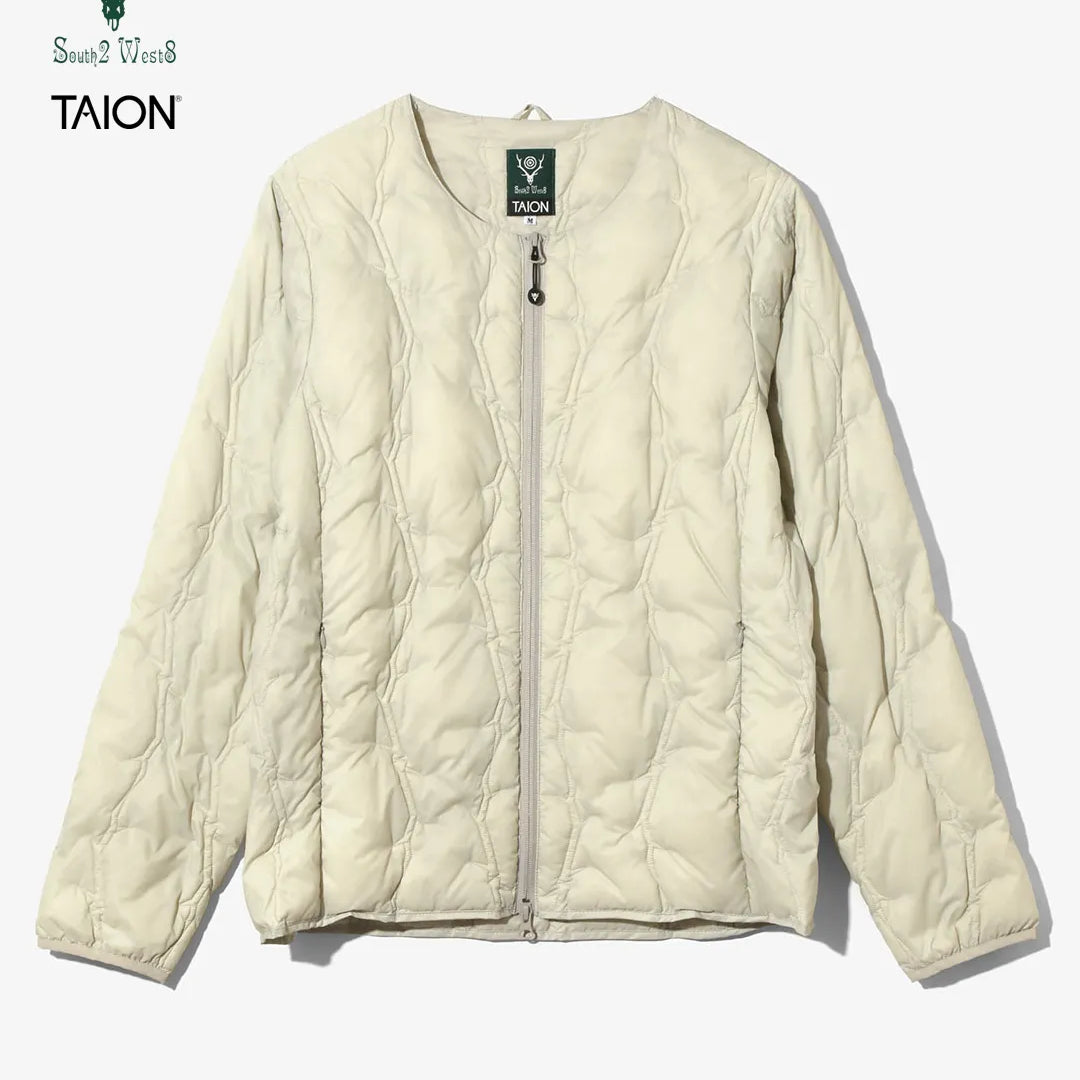 South2 West8 x TAION Crewneck Zip Down Jacket <RW698>