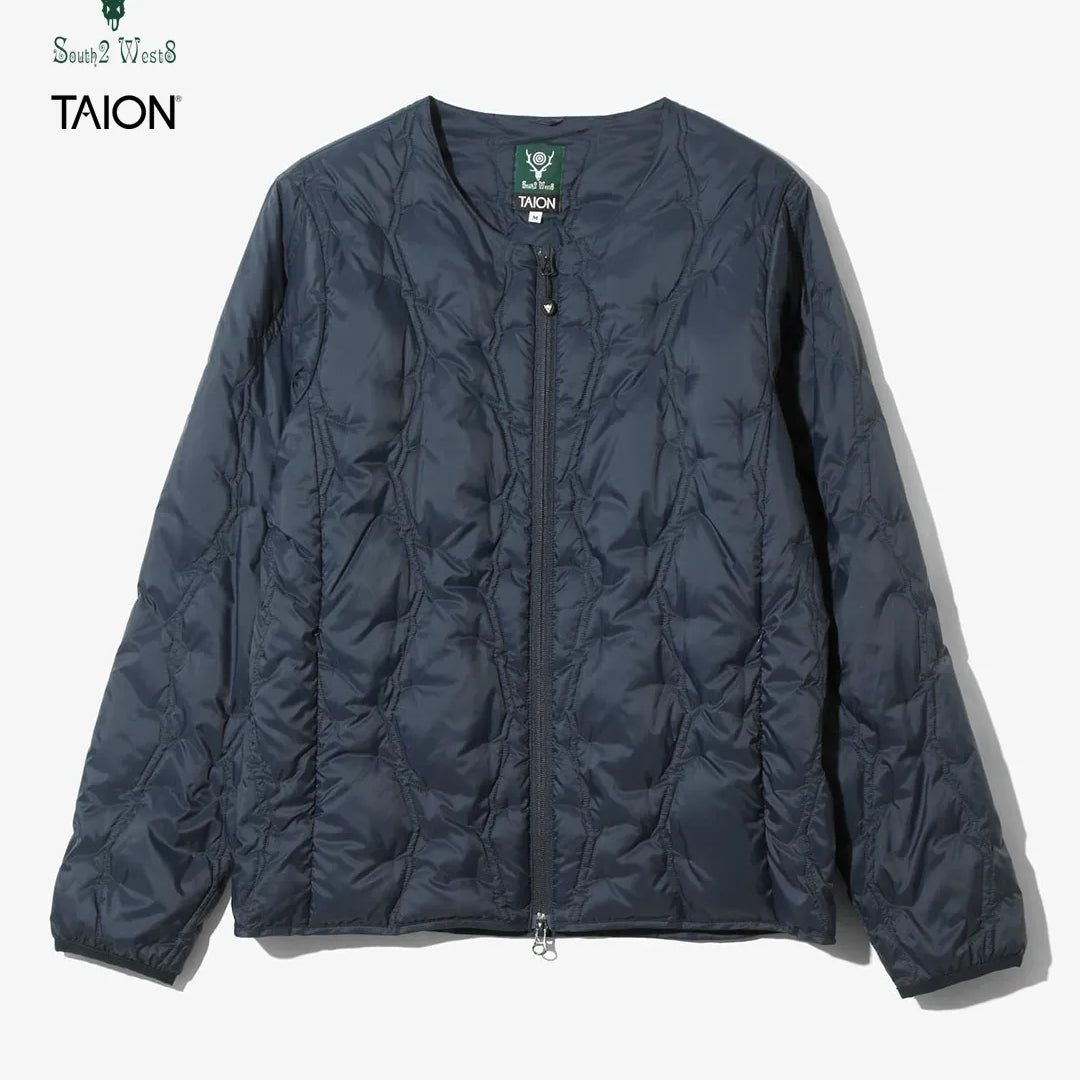 South2 West8 x TAION Crewneck Zip Down Jacket <RW698>
