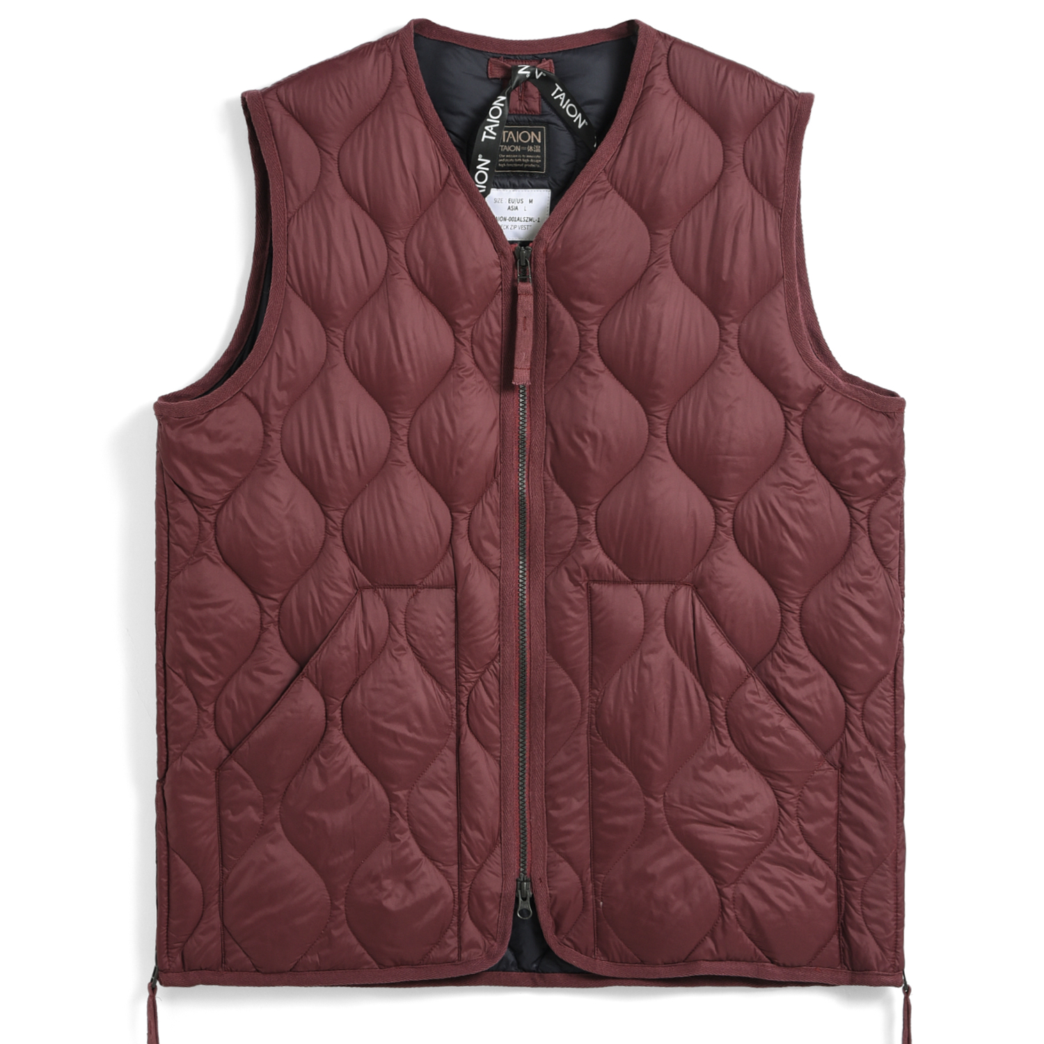 Unisex Military V-Neck W-Zip Down Vest (Soft Shell)