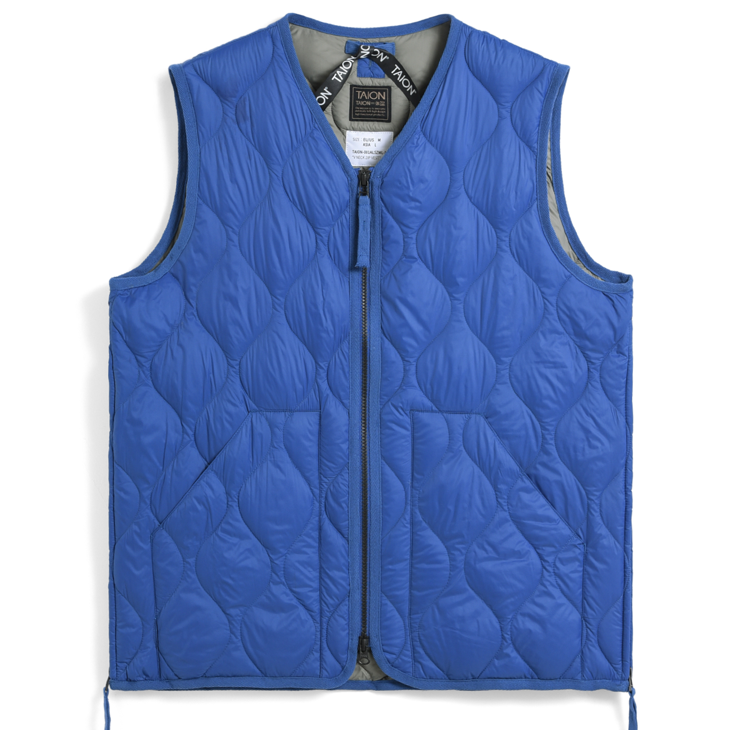 Unisex Military V-Neck W-Zip Down Vest (Soft Shell)