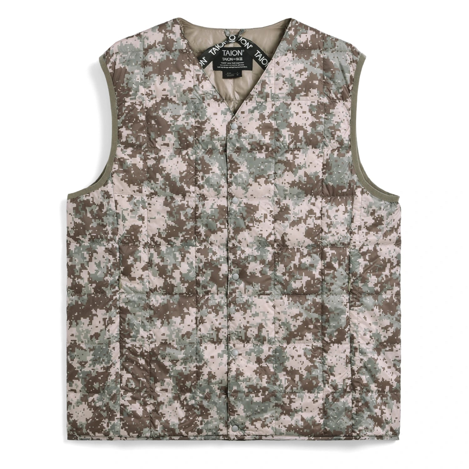Unisex Basic V-Neck Button Down Vest