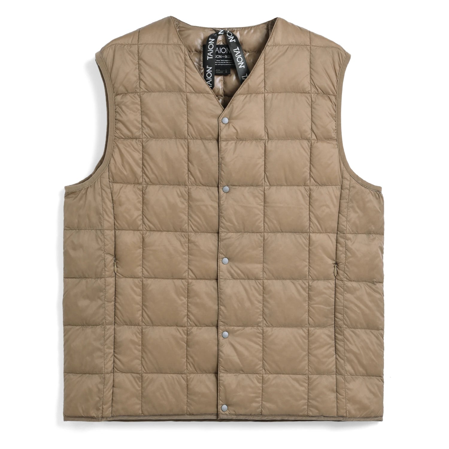 Unisex Basic V-Neck Button Down Vest