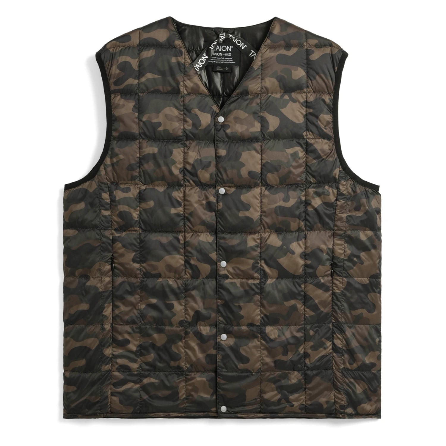 Unisex Basic V-Neck Button Down Vest