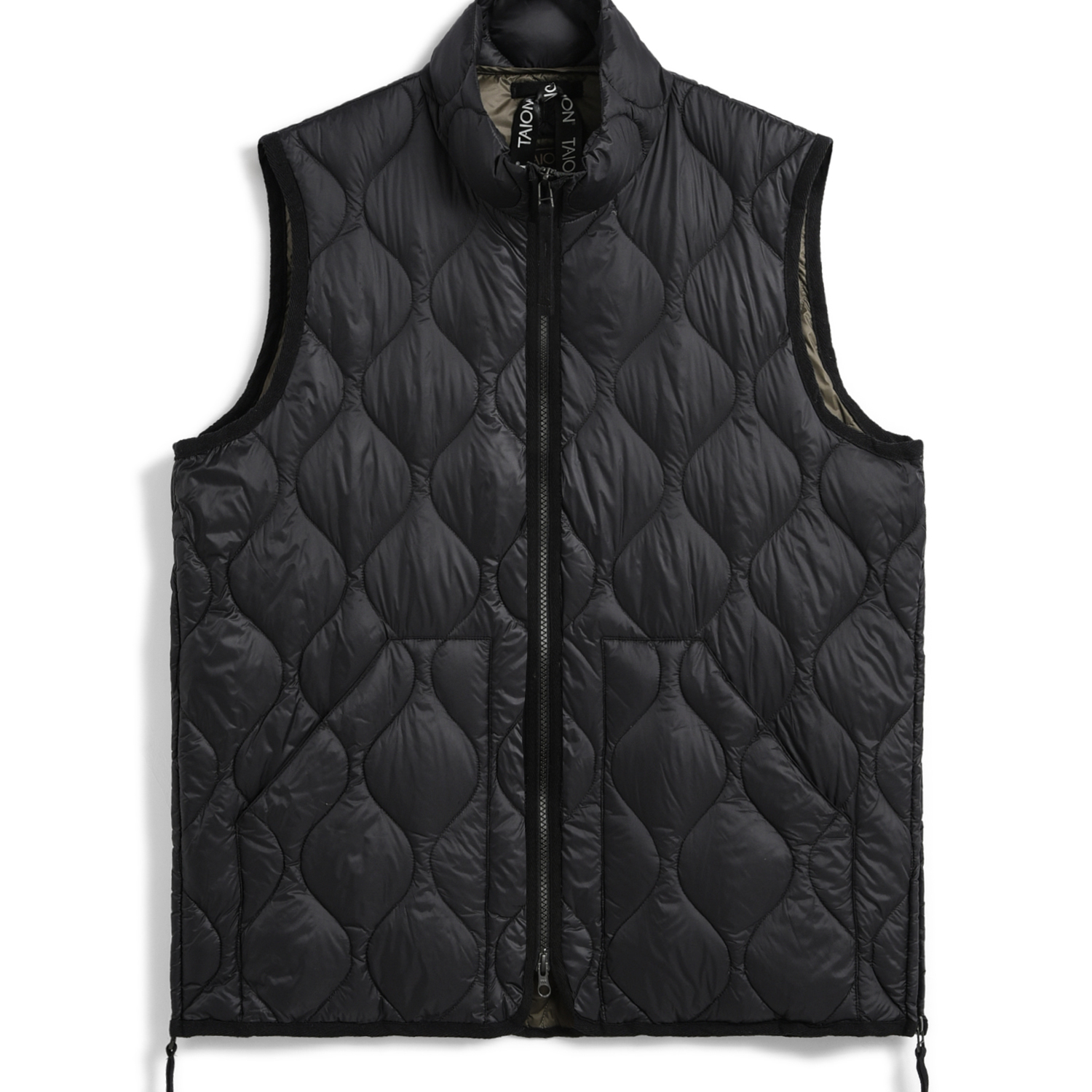 Unisex Military Hi-Neck W-Zip Down Vest (Soft Shell)