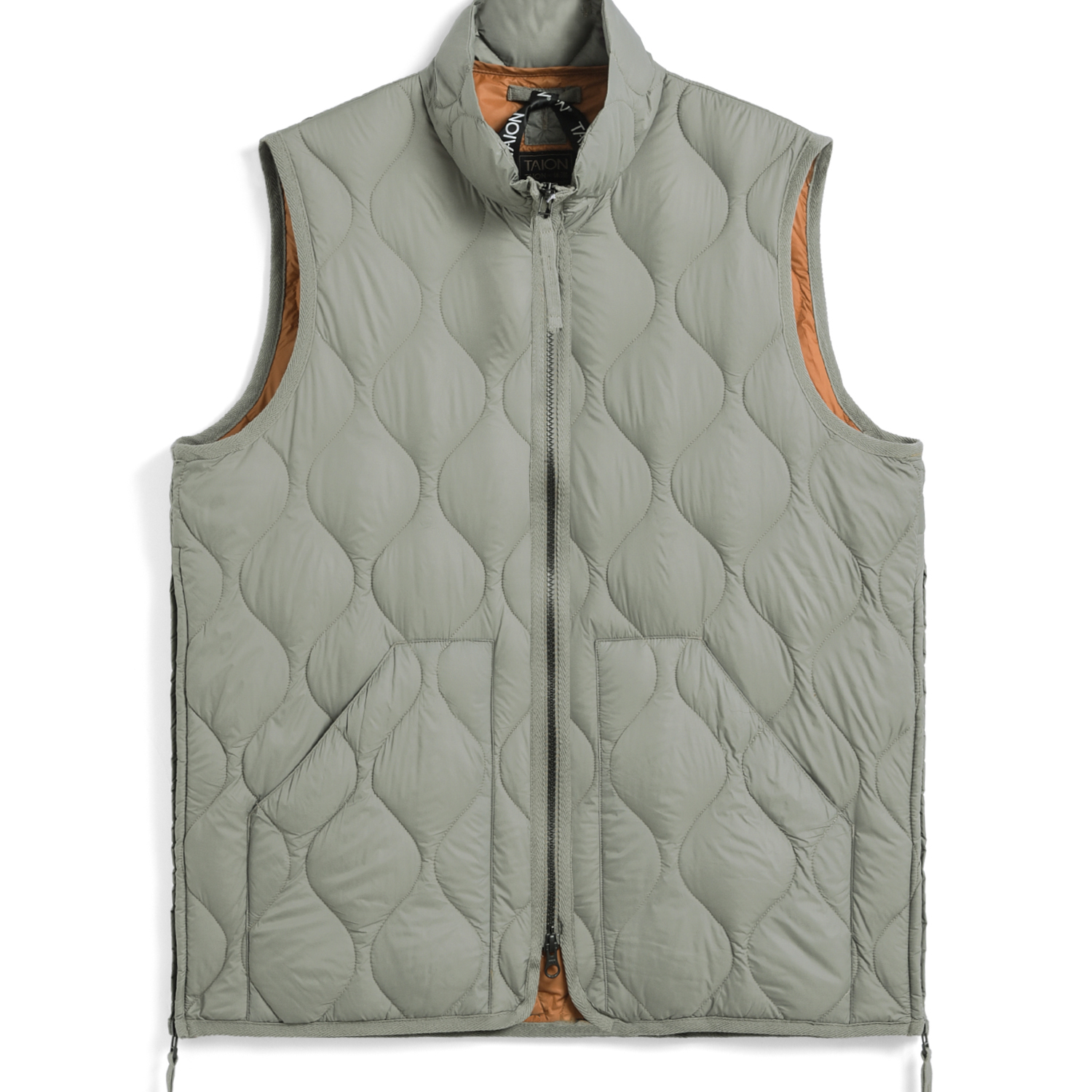 Unisex Military Hi-Neck W-Zip Down Vest (Soft Shell)