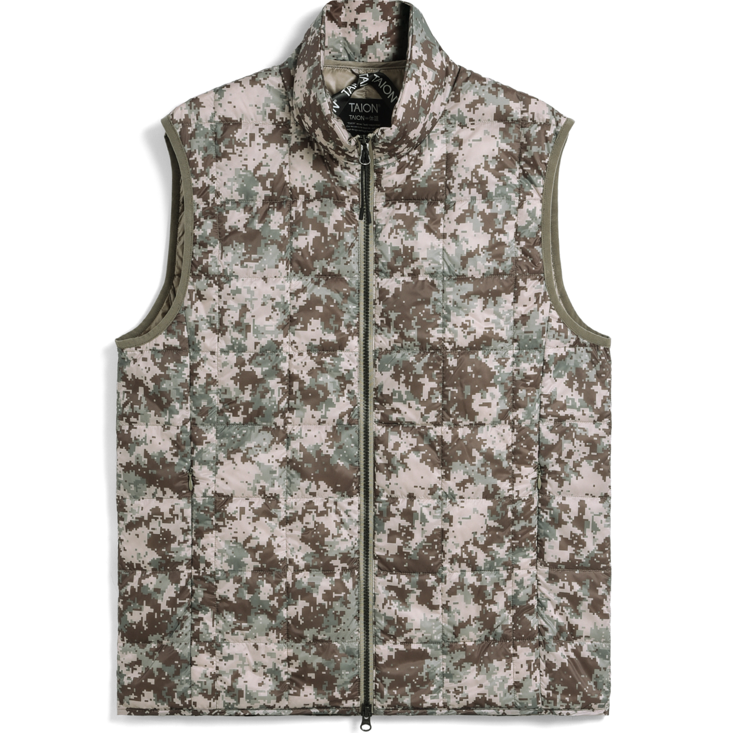 Unisex Basic Hi-Neck W-Zip Down Vest