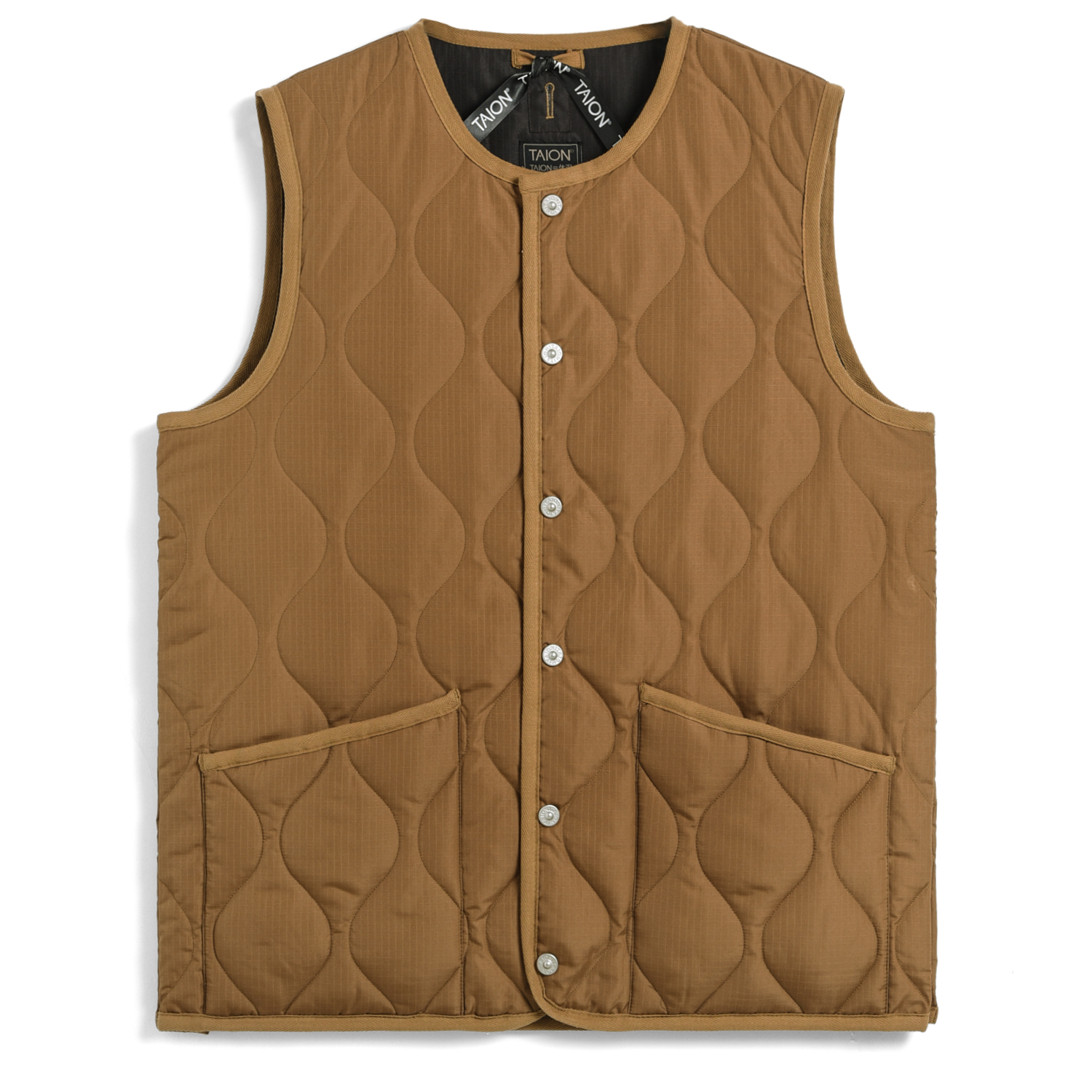 Unisex Military Crew Neck Down Vest (Hard Shell)