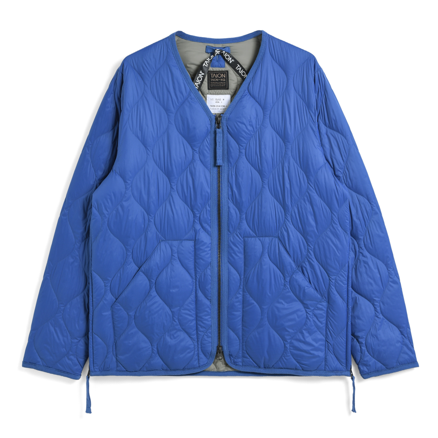 Unisex Military W-Zip V-Neck Down Jacket (Soft Shell)