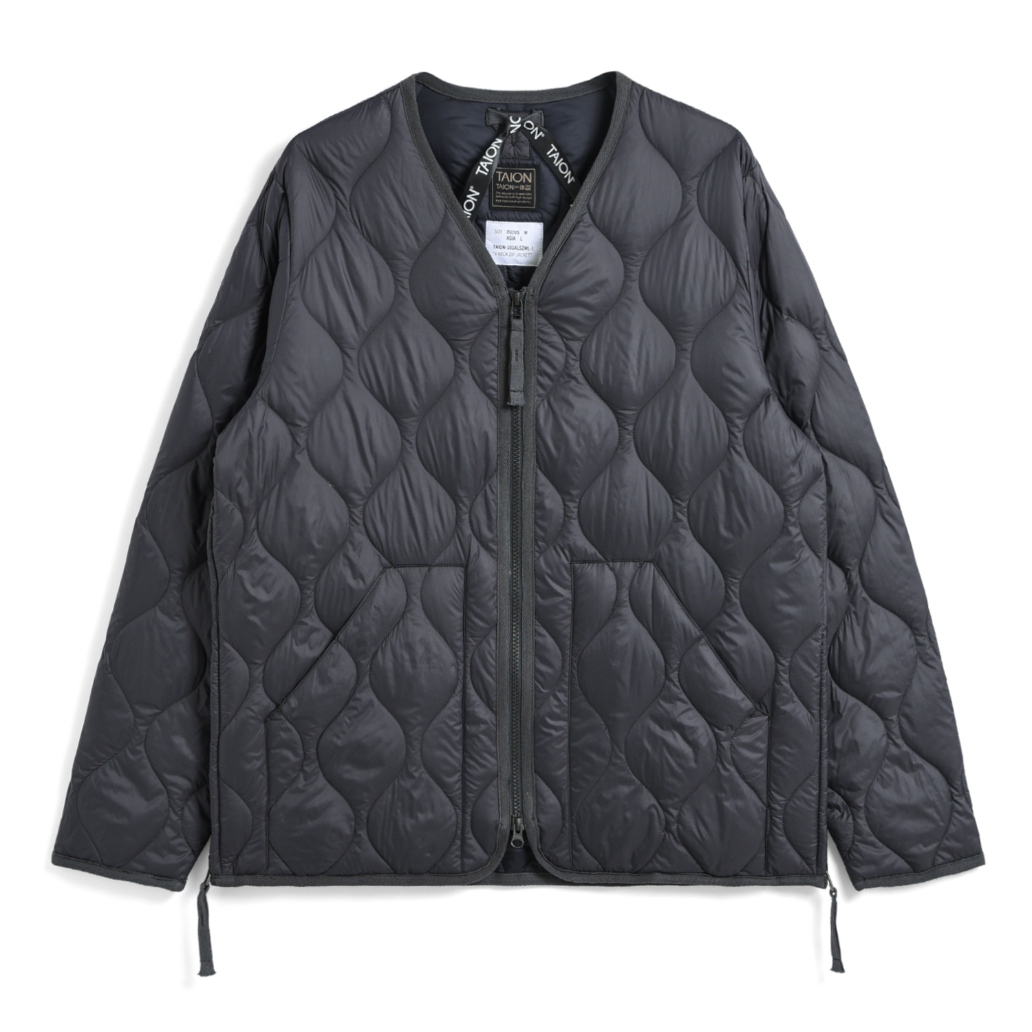Unisex Military W-Zip V-Neck Down Jacket (Soft Shell)