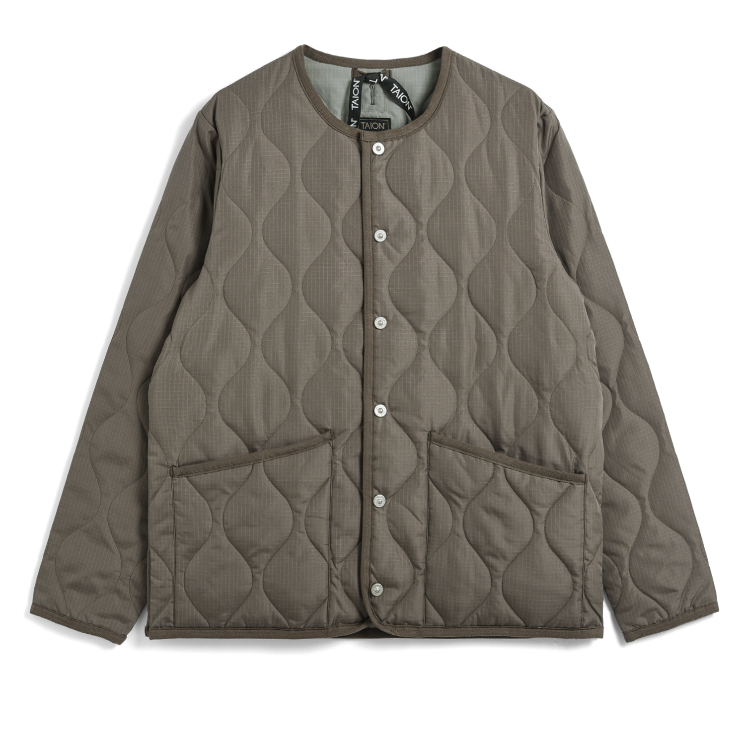 Unisex Military Crew Neck Down Jacket (Hard Shell)