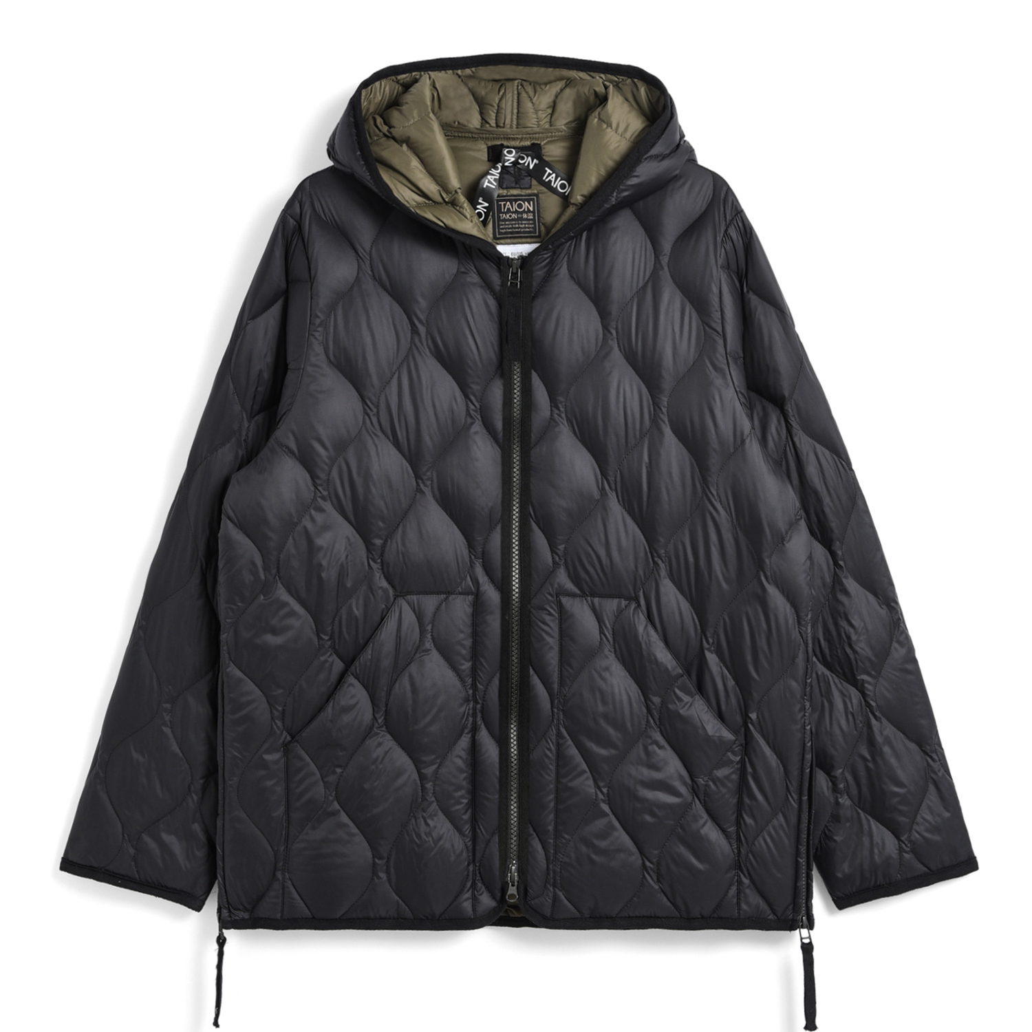 Unisex Military Hood W-Zip Down Jacket (Soft Shell)