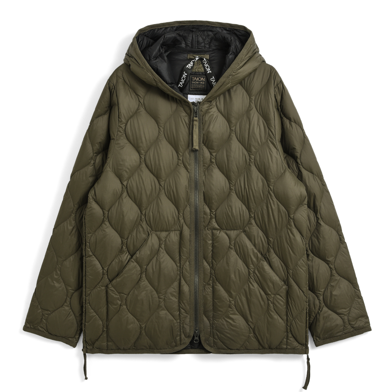 Unisex Military Hood W-Zip Down Jacket (Soft Shell)