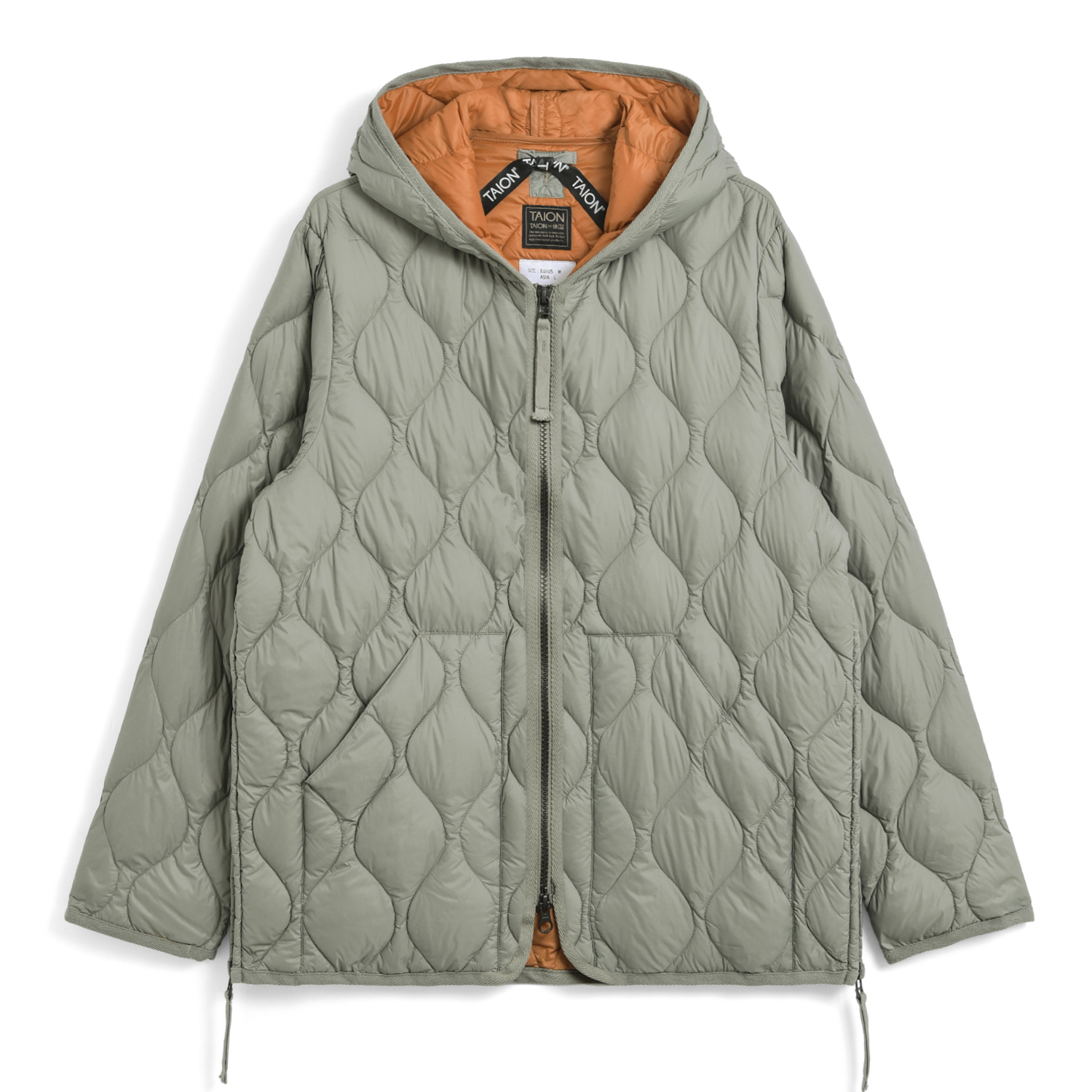 Unisex Military Hood W-Zip Down Jacket (Soft Shell)