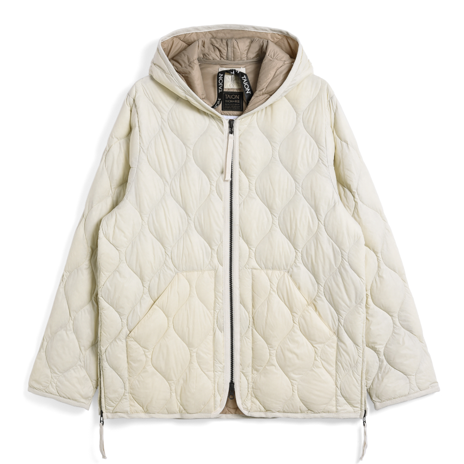 Unisex Military Hood W-Zip Down Jacket (Soft Shell)