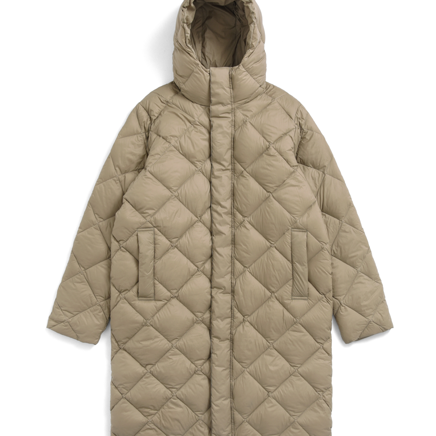 Unisex City Packable Hood Long Down Coat