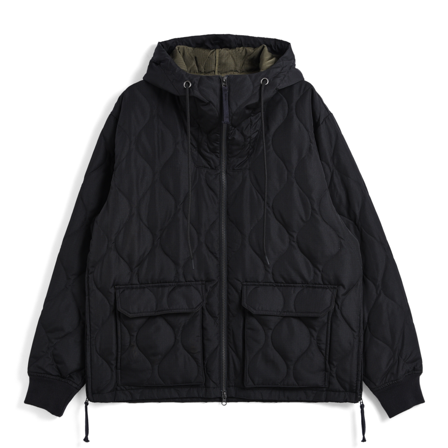 Unisex Military W-Zip Down Hoodie