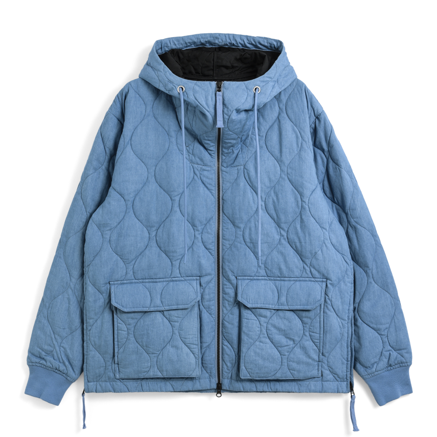 Unisex Military W-Zip Down Hoodie