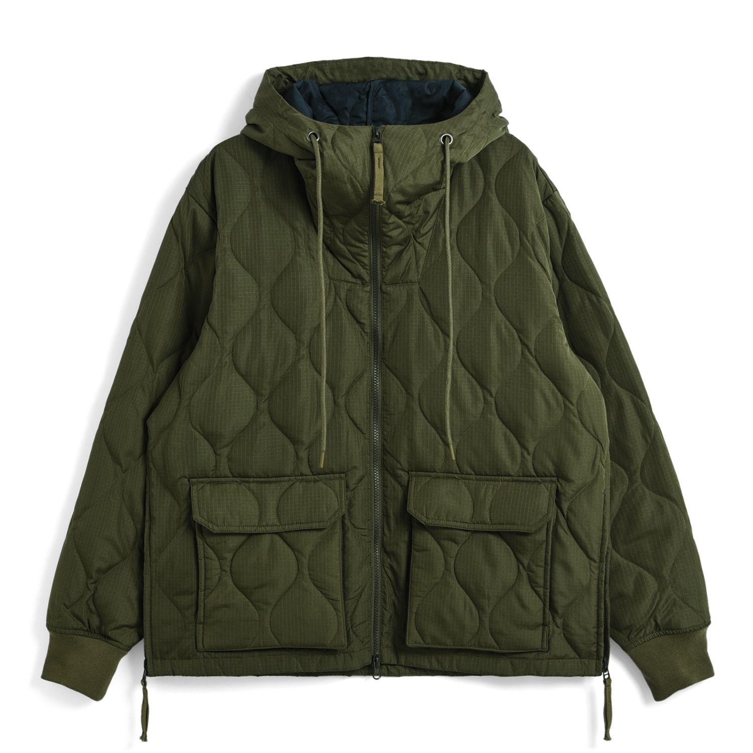 Unisex Military W-Zip Down Hoodie