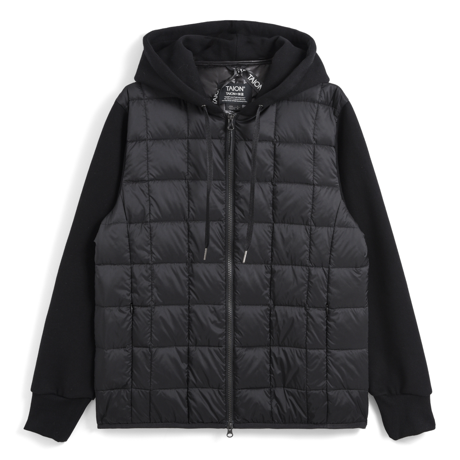 Unisex Basic W-Zip Front Hoodie + Sweats Sleeve