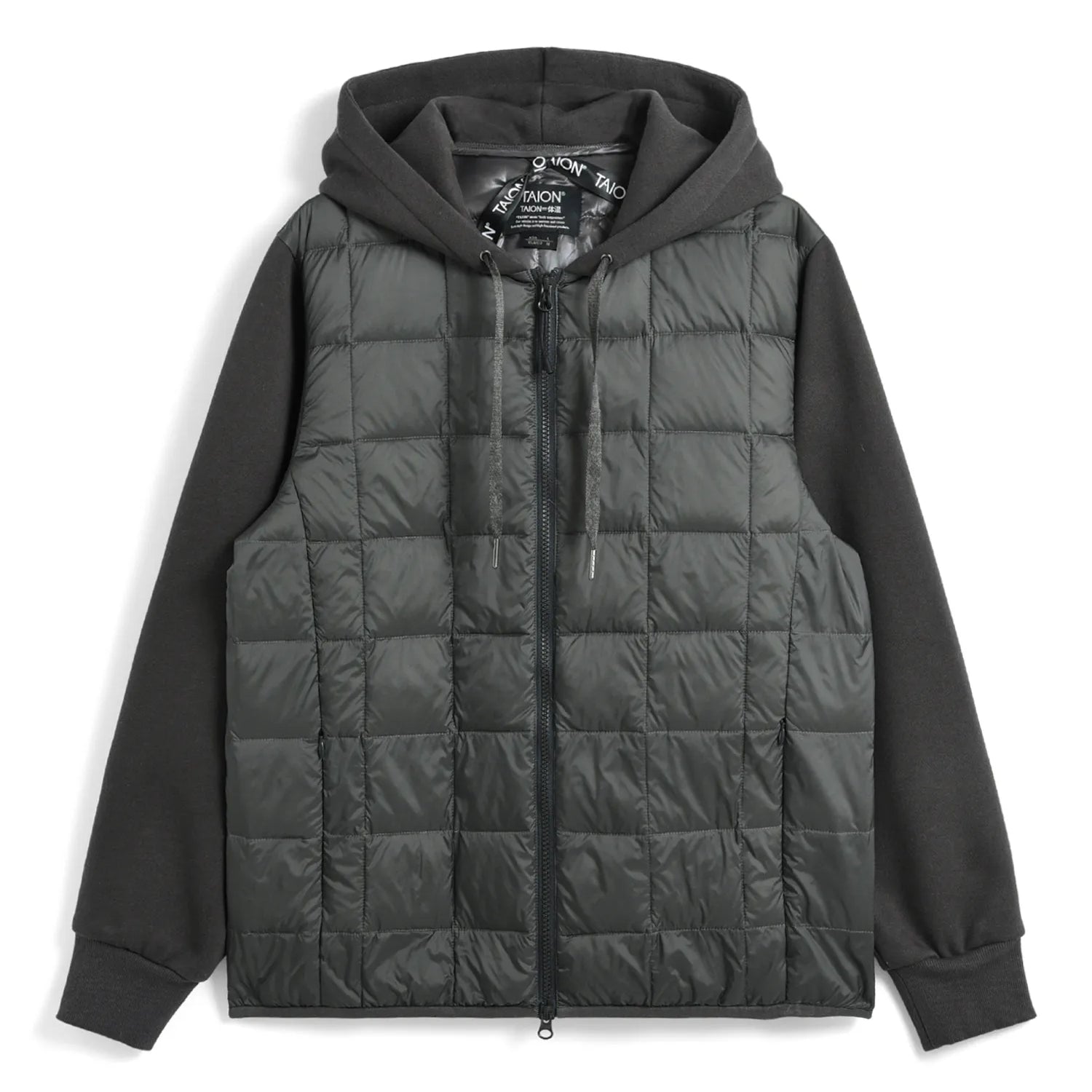 Unisex Basic W-Zip Front Hoodie + Sweats Sleeve