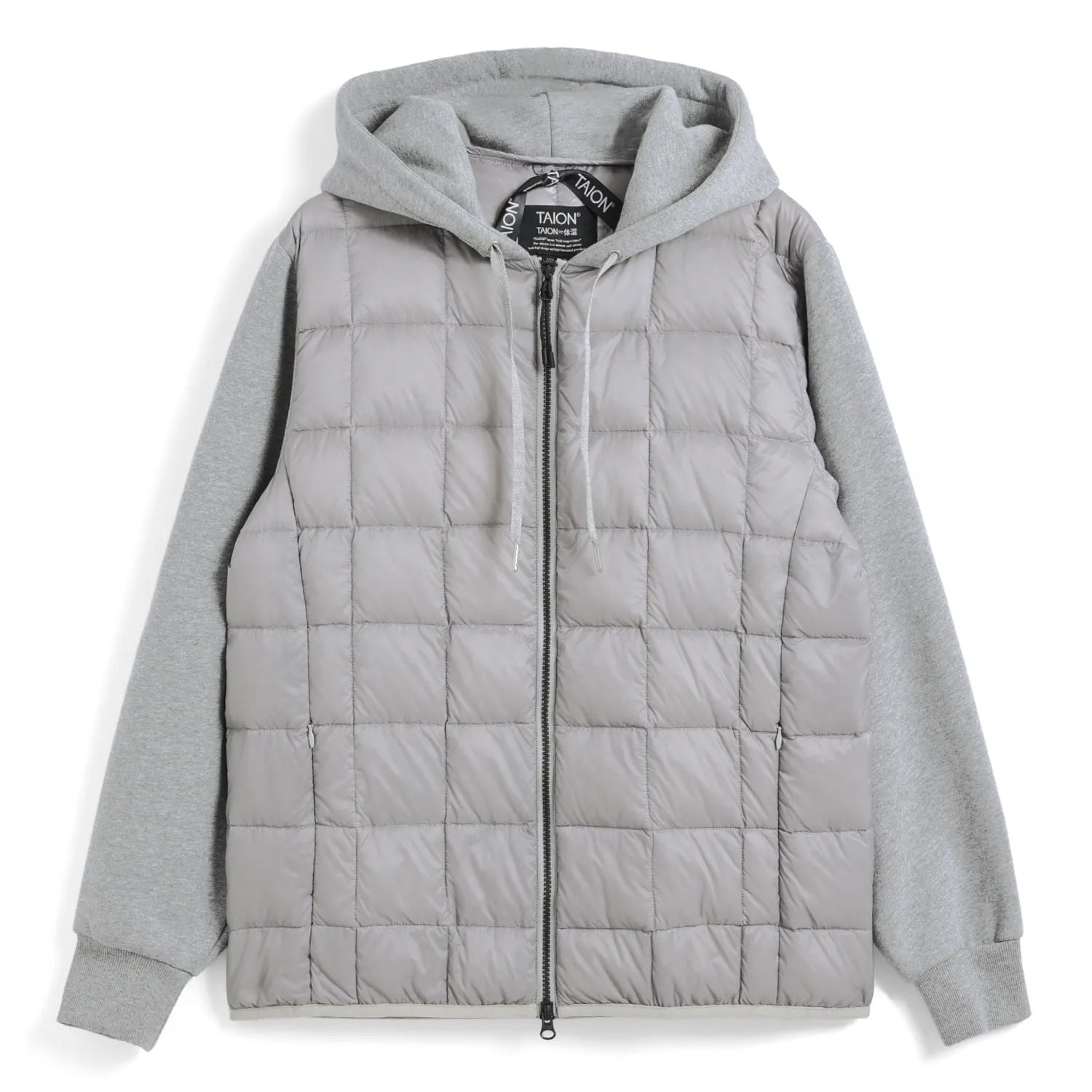 Unisex Basic W-Zip Front Hoodie + Sweats Sleeve