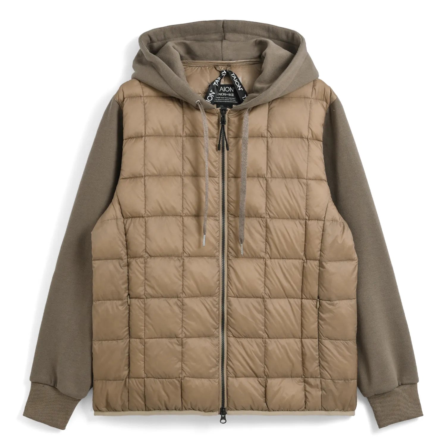 Unisex Basic W-Zip Front Hoodie + Sweats Sleeve