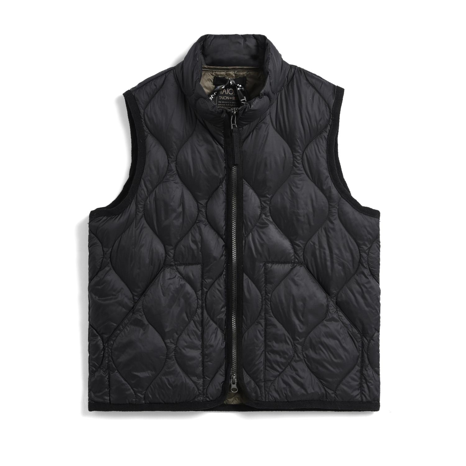 Kids Military Hi-Neck W-Zip Down Vest (Soft Shell)