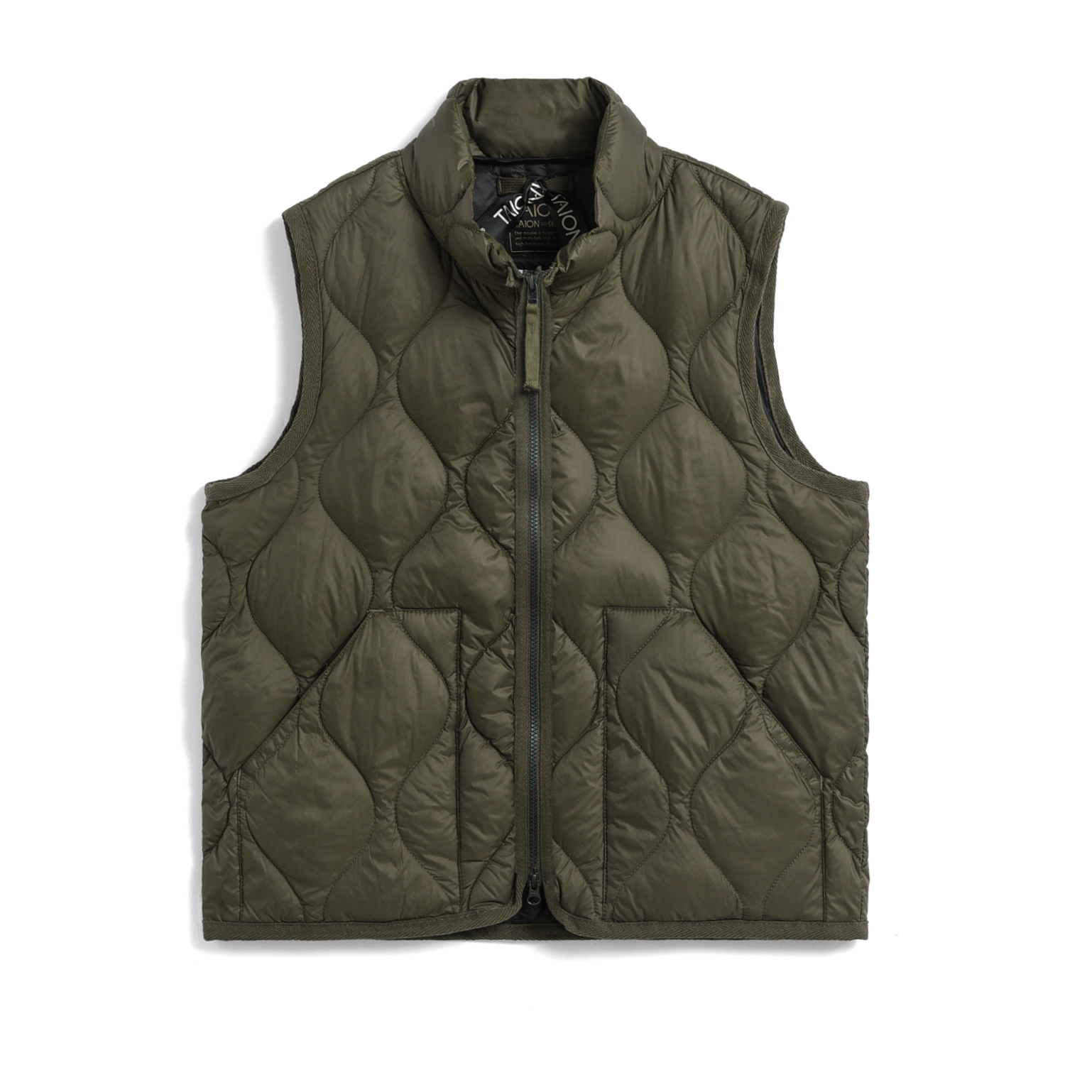 Kids Military Hi-Neck W-Zip Down Vest (Soft Shell)