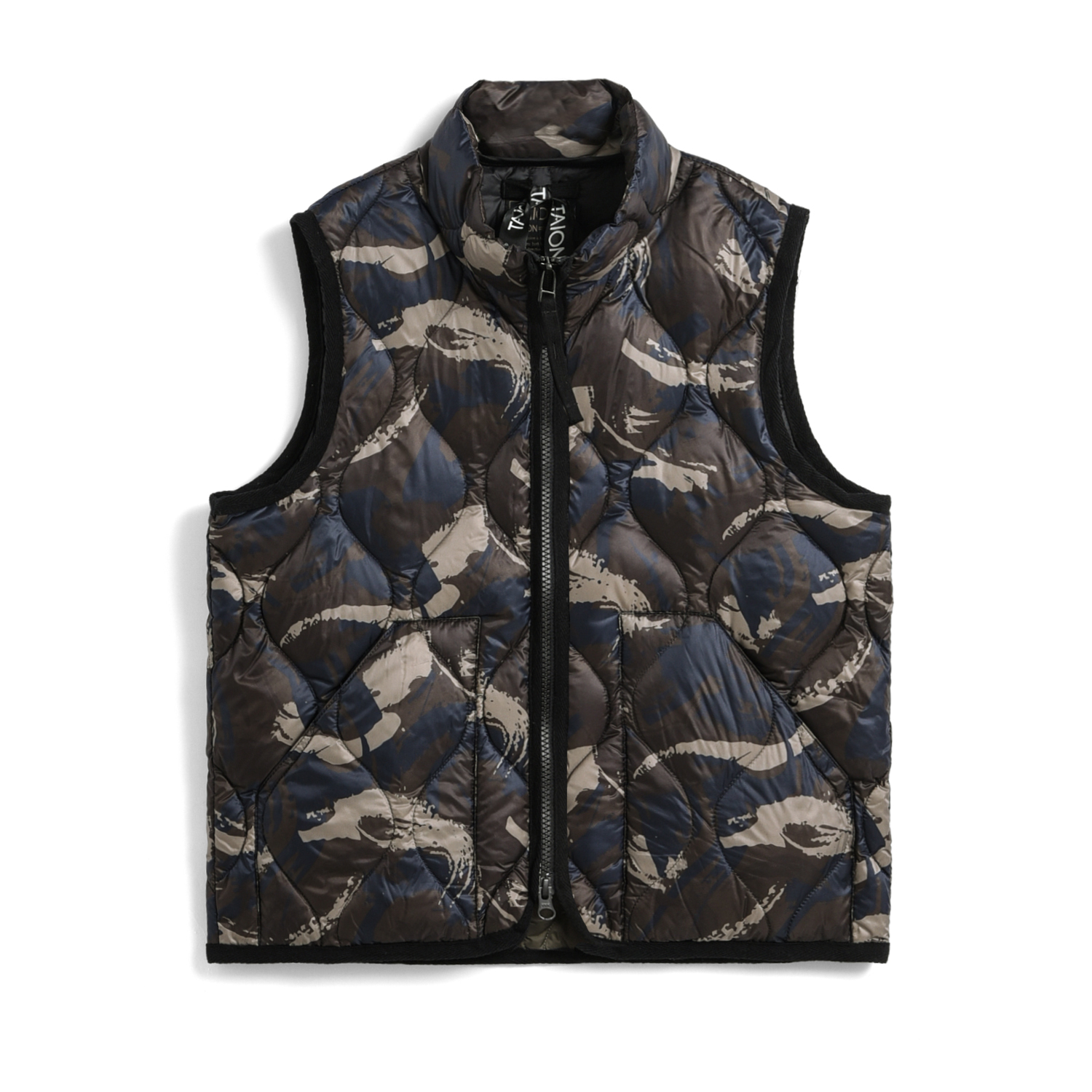 Kids Military Hi-Neck W-Zip Down Vest (Soft Shell)