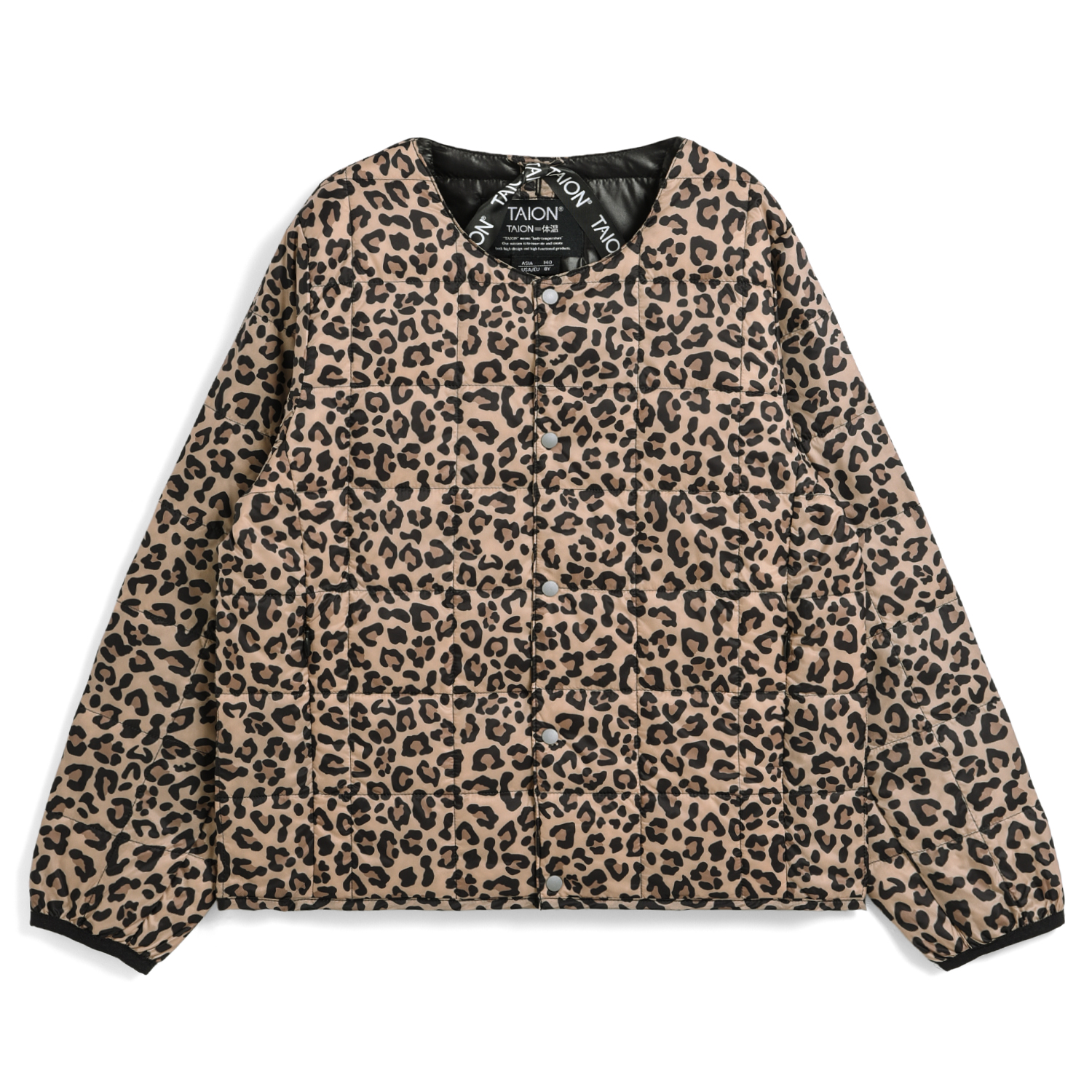 Kids Basic Crew Neck Button Down Jacket