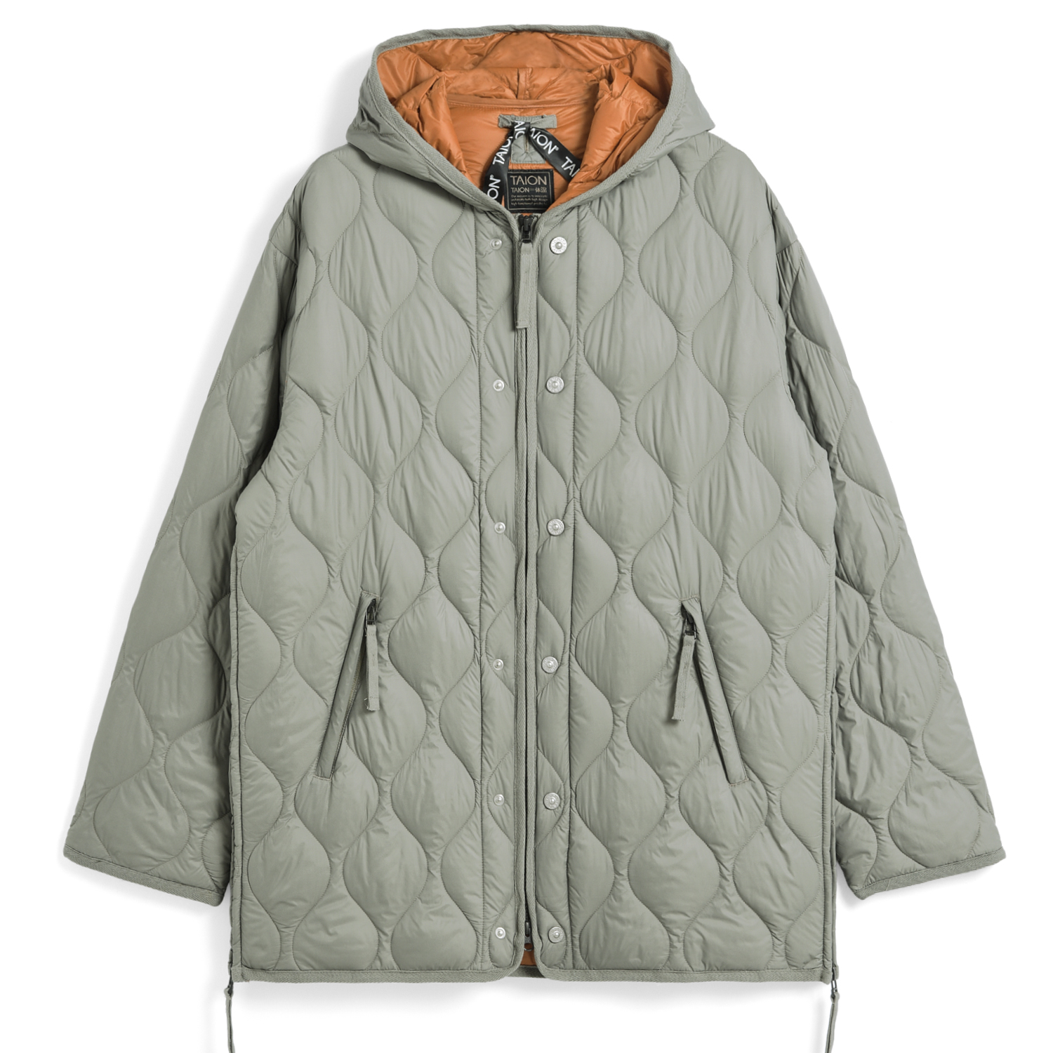 Unisex Military W-Zip Hood Down Jacket (Soft Shell)