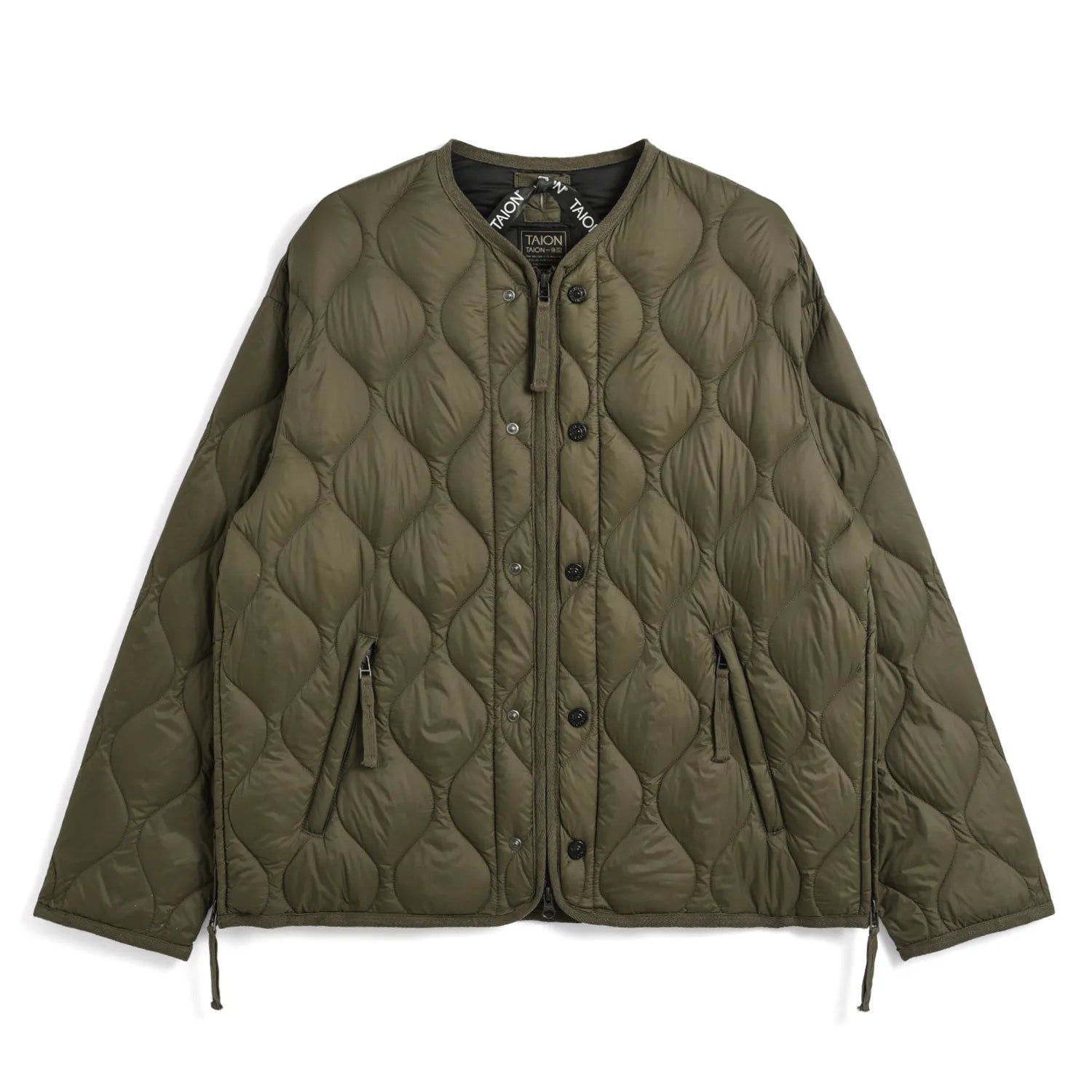 Unisex Military M65 Liner W-Zip Short Down Jacket (Soft Shell)