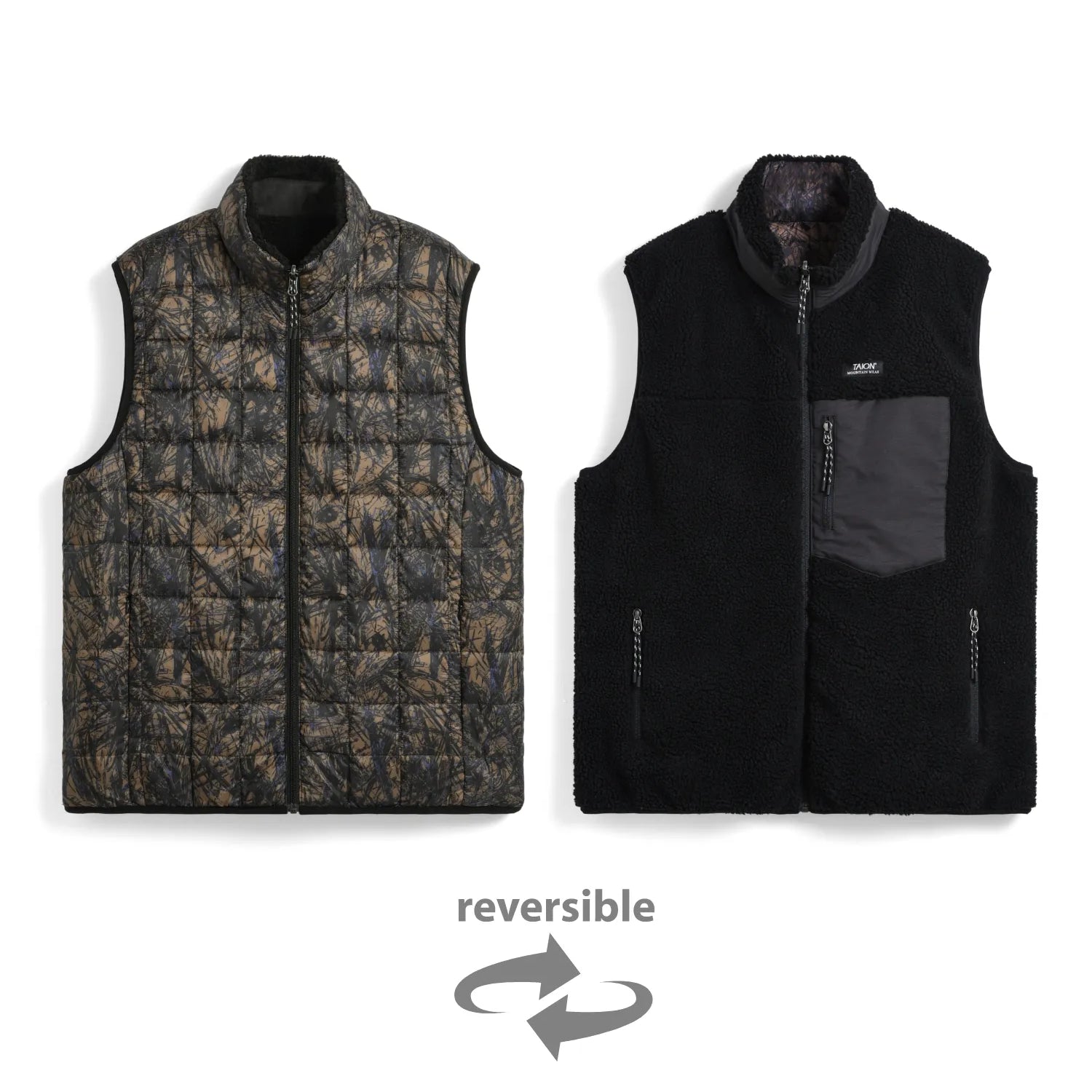 Unisex Mountain Reversible Down x Boa Vest