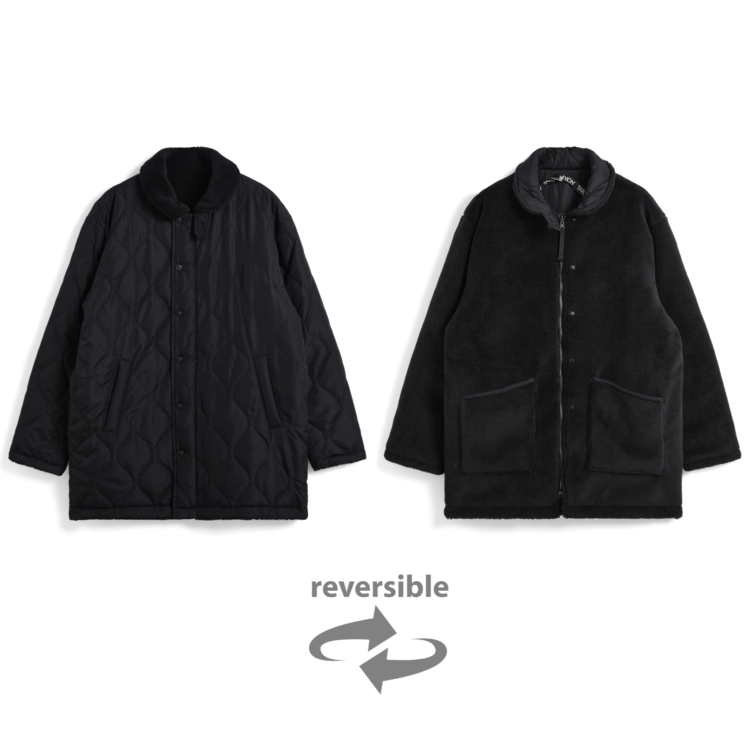 Unisex Military Reversible Down + Boa N-1 Type Jacket
