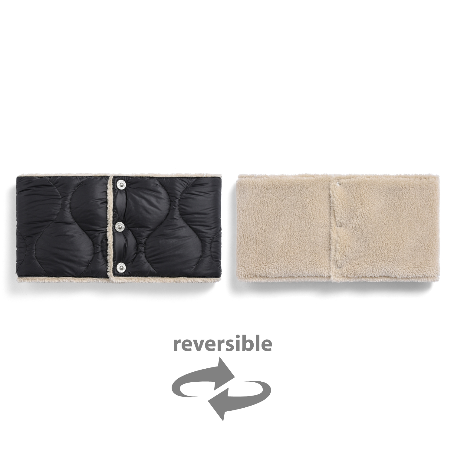 Unisex Military Reversible Down Neck Warmer (Soft Shell)