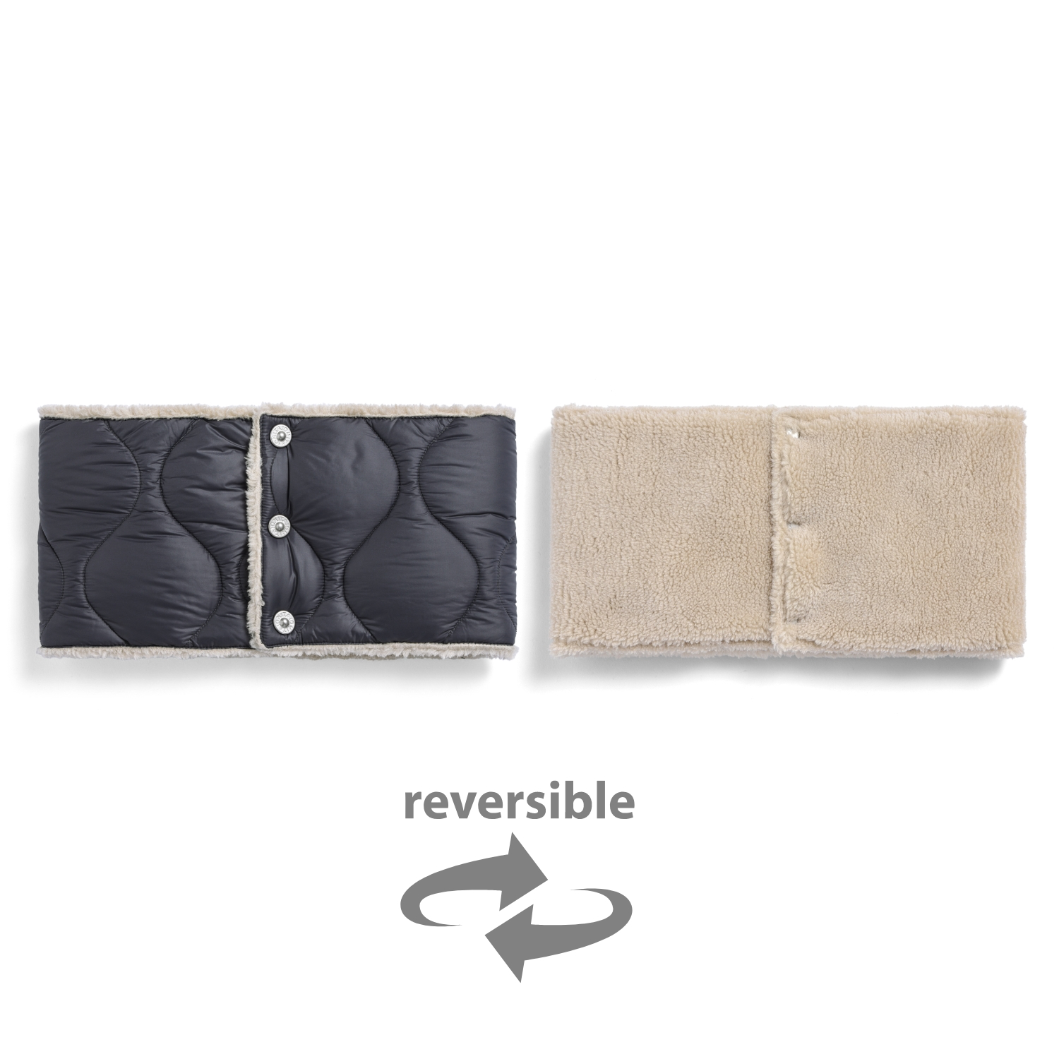 Unisex Military Reversible Down Neck Warmer (Soft Shell)