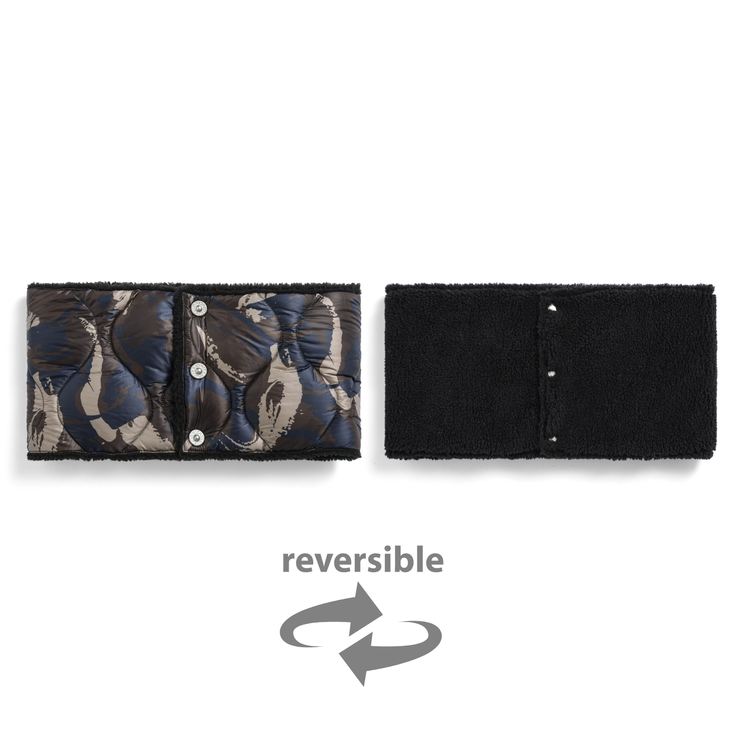 Unisex Military Reversible Down Neck Warmer (Soft Shell)