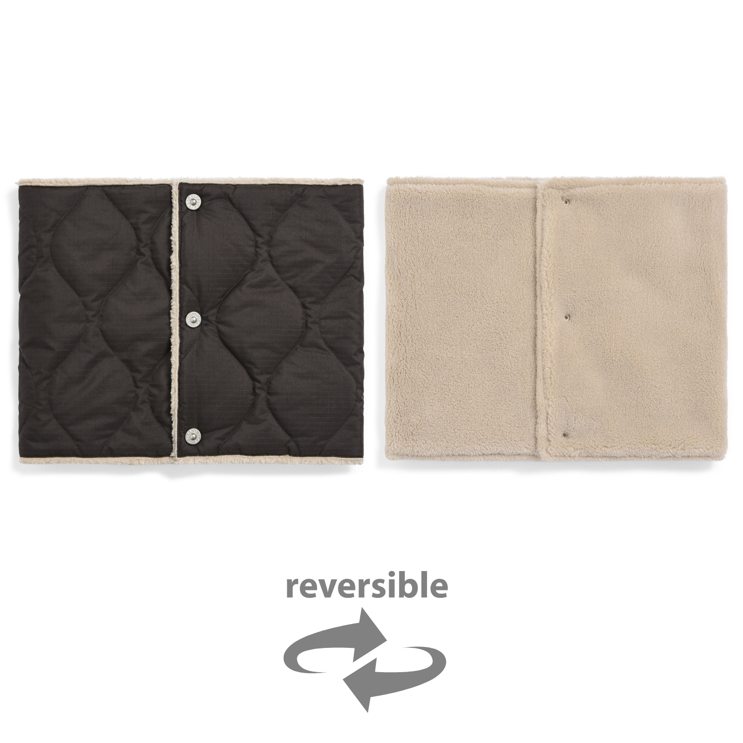 Unisex Military Reversible Down Neck Warmer (Hard Shell)