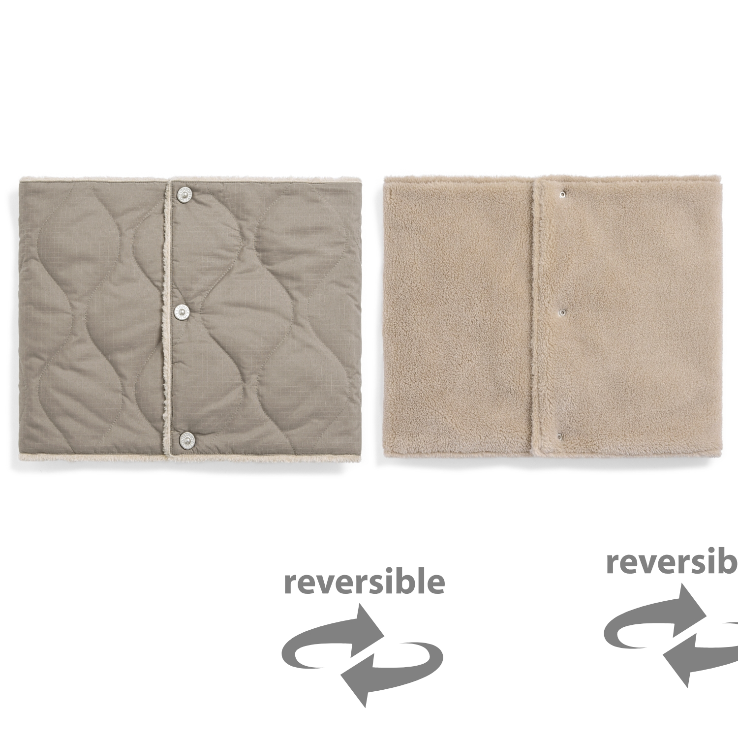 Unisex Military Reversible Down Neck Warmer (Hard Shell)