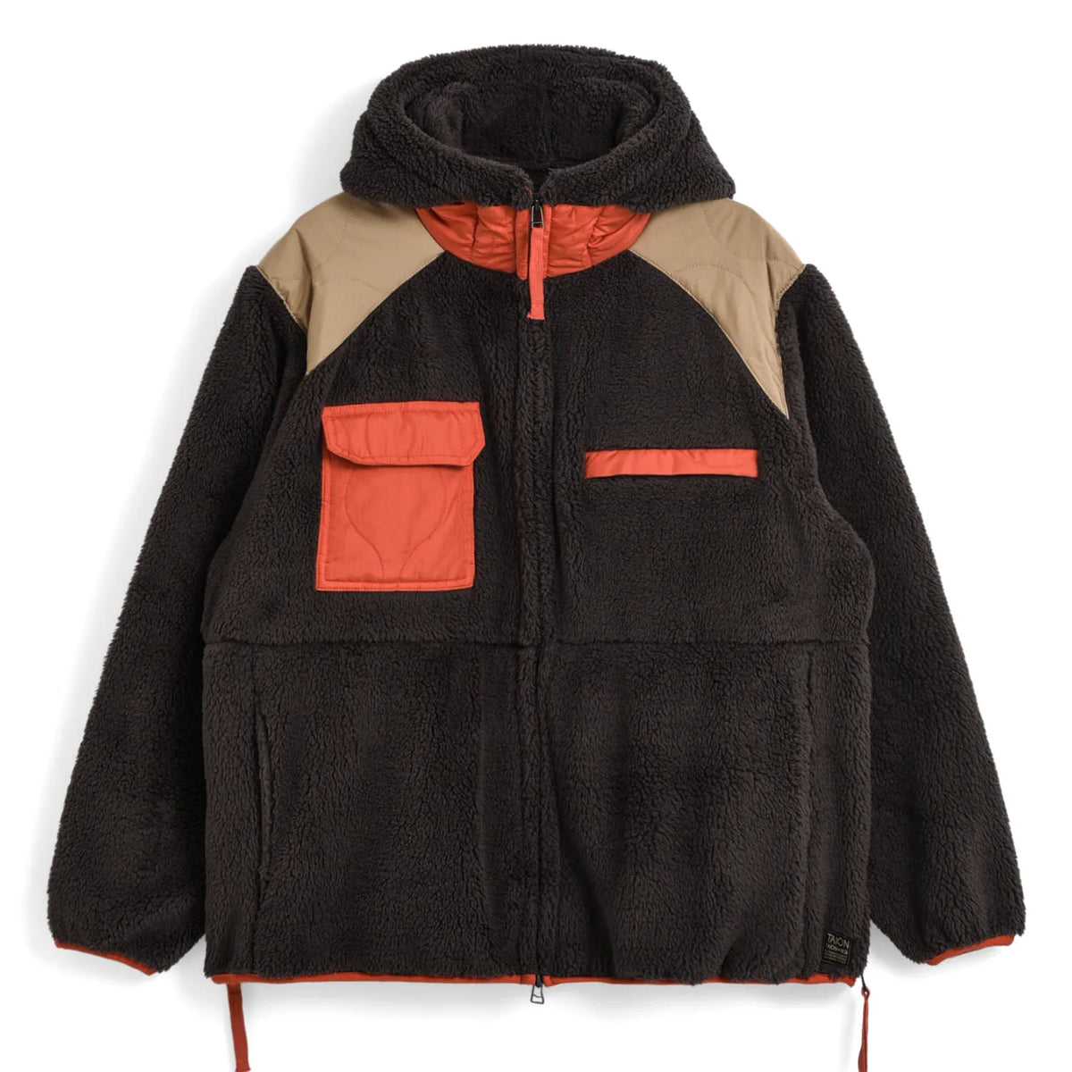 Unisex Military Pile-Fleece Hooded Jacket