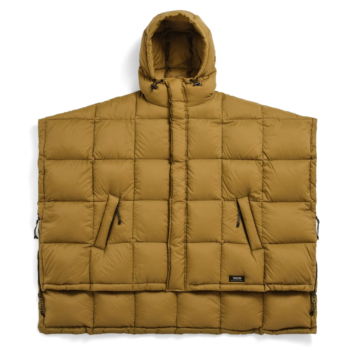 Mountain Hooded Fly-Front Volume Down Poncho