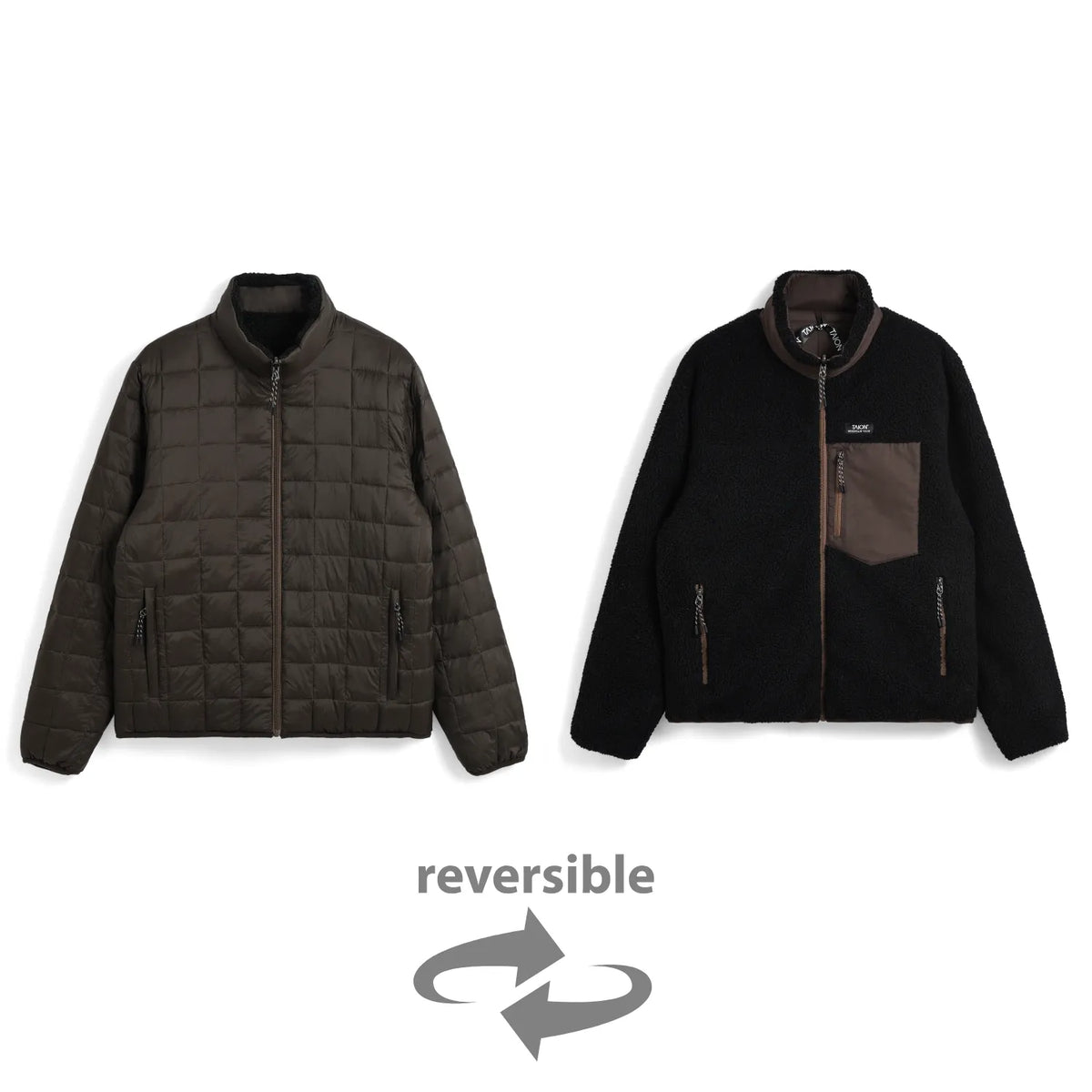 Unisex Mountain Reversible Down x Boa Hi-Neck Down Jacket