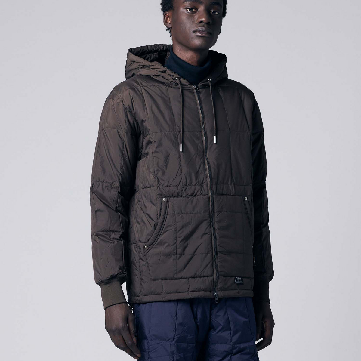 Unisex Work W-Zip Hood Rib Down Jacket – TAION US