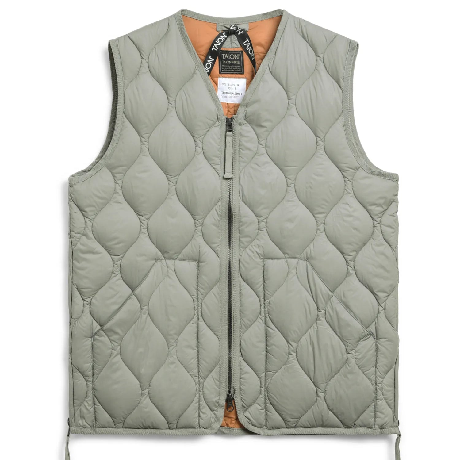 Unisex Military V-Neck W-Zip Down Vest (Soft Shell)
