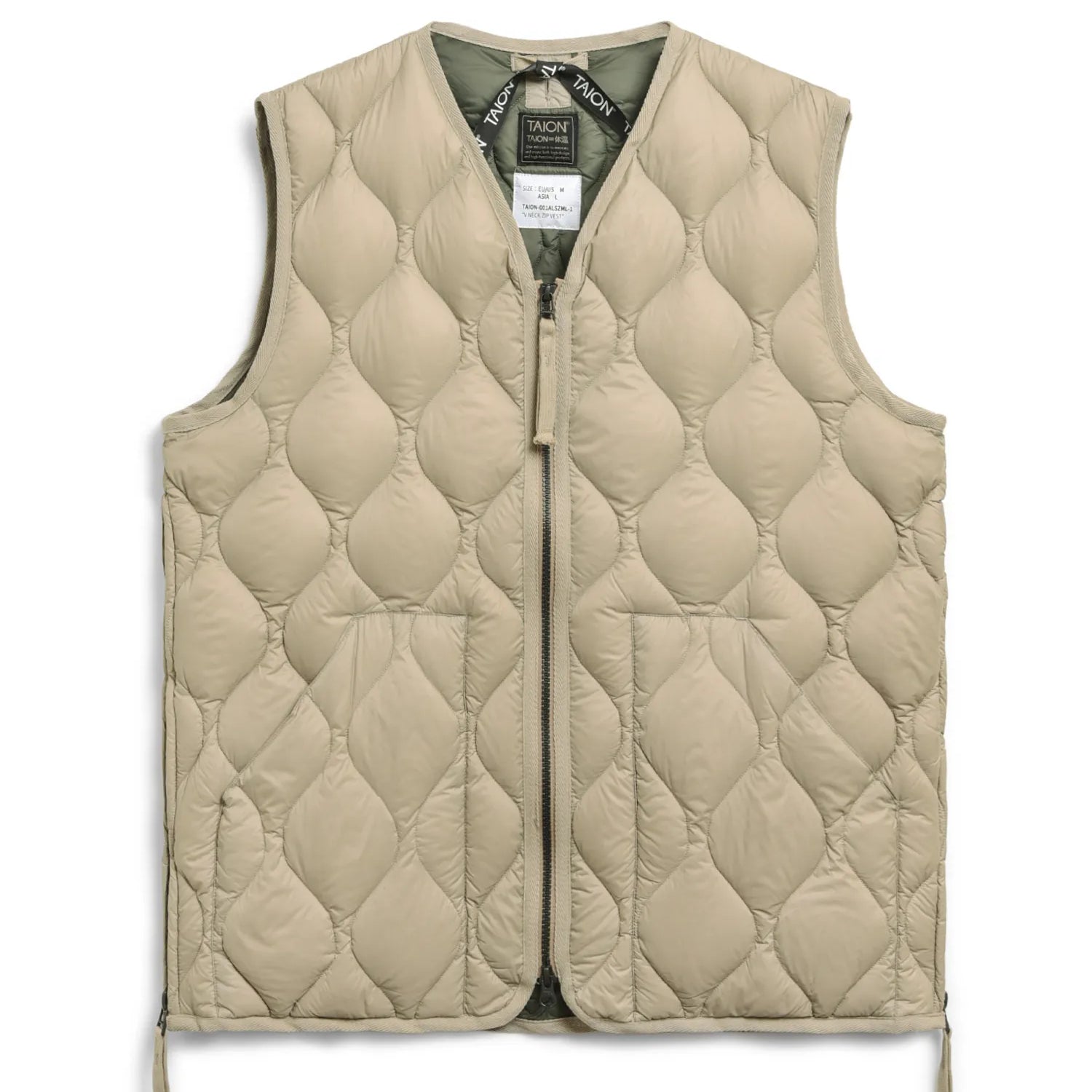 Unisex Military V-Neck W-Zip Down Vest (Soft Shell)