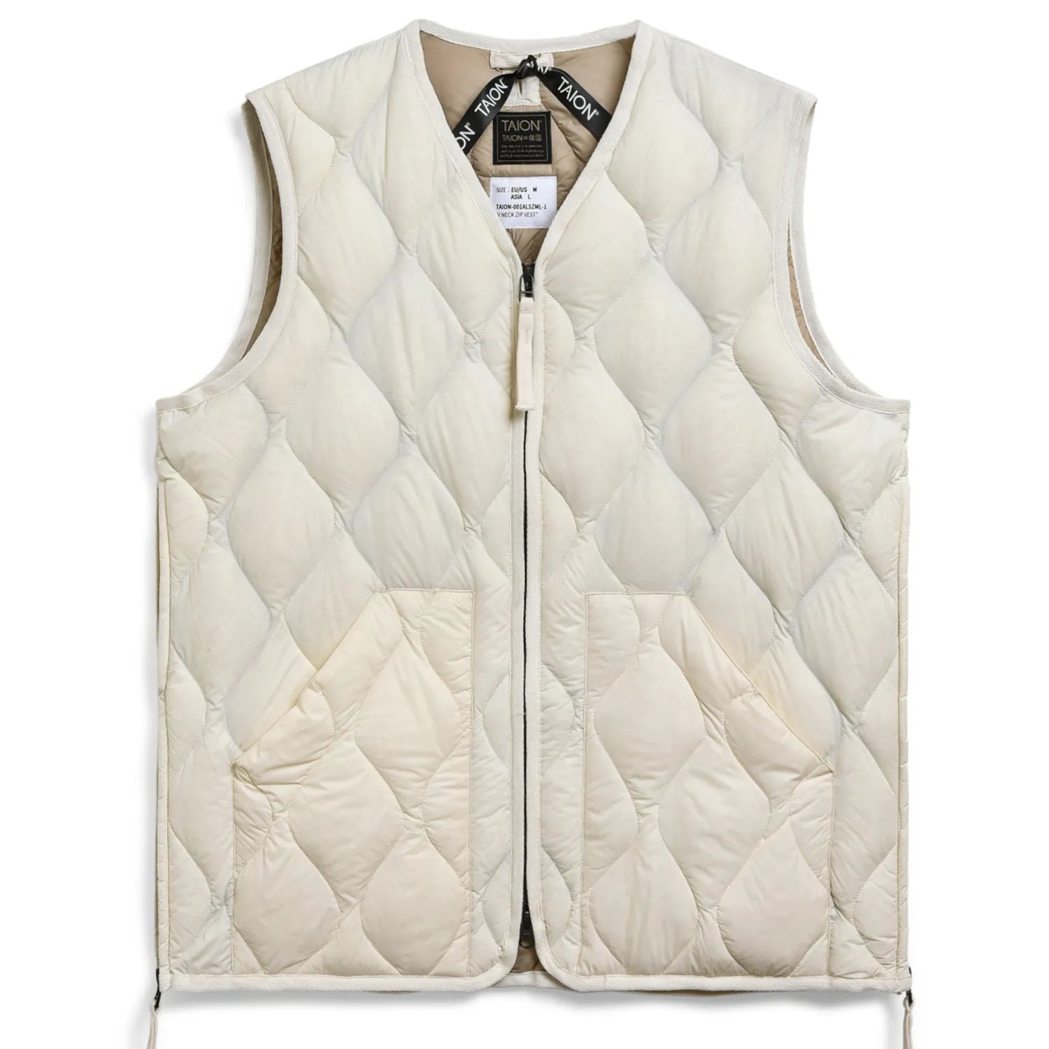 Unisex Military V-Neck W-Zip Down Vest (Soft Shell)