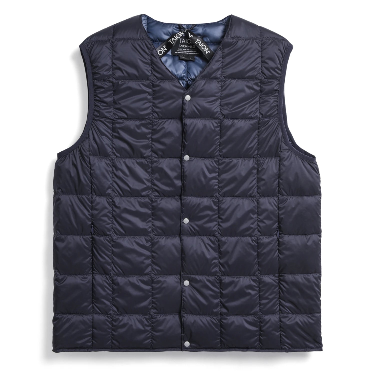 TAION Unisex Basic V-Neck Button Down Vest