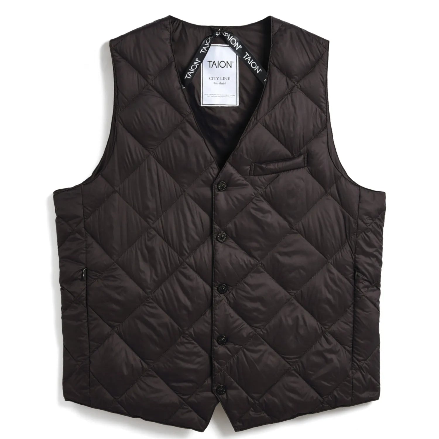 City Single Snap Button Down Gilet